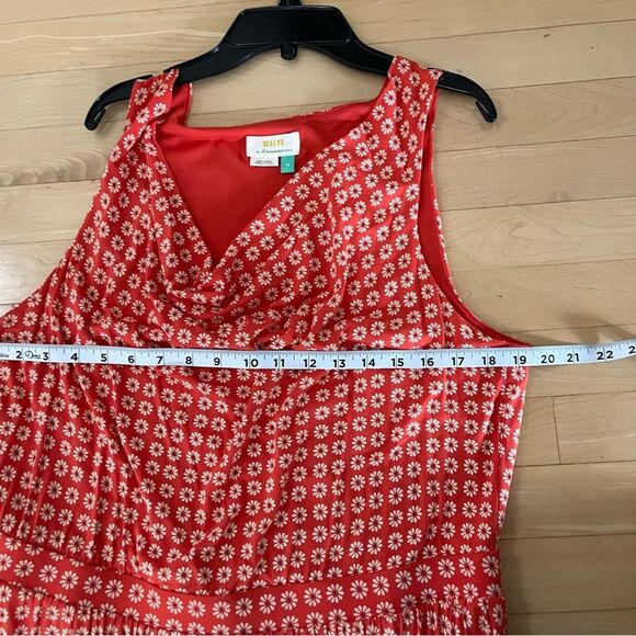 Anthropologie Maeve Brianne Cowl Neck Dress in Tangerine 1X NWOT - Picture 11 of 15